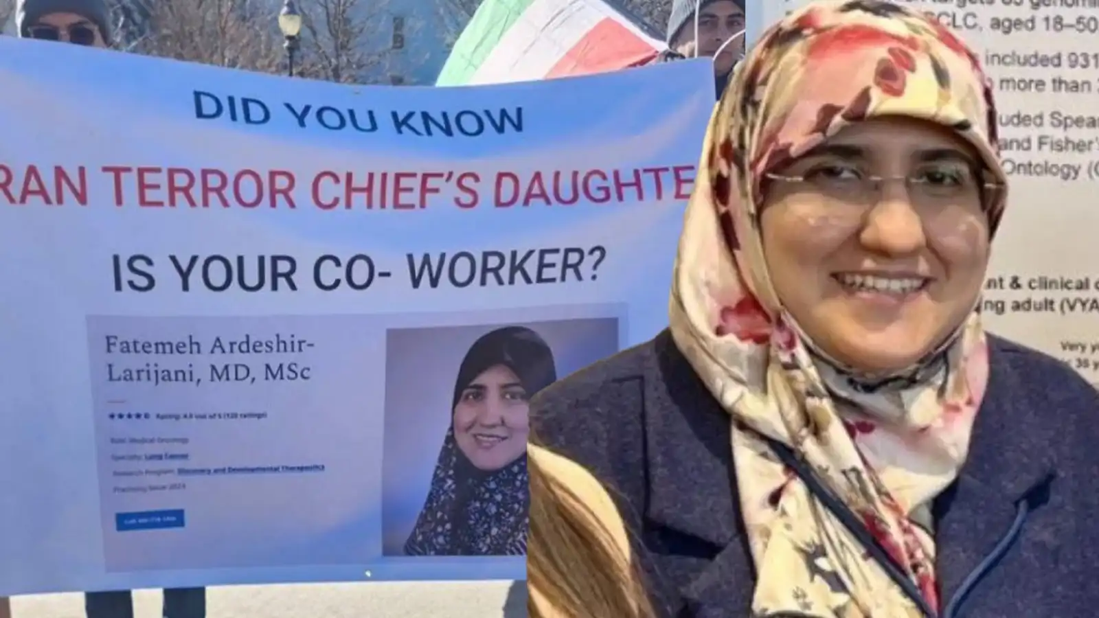 فصل ابنة علي لاريجاني من جامعة أمريكية بعد ضغوط واحتجاجات