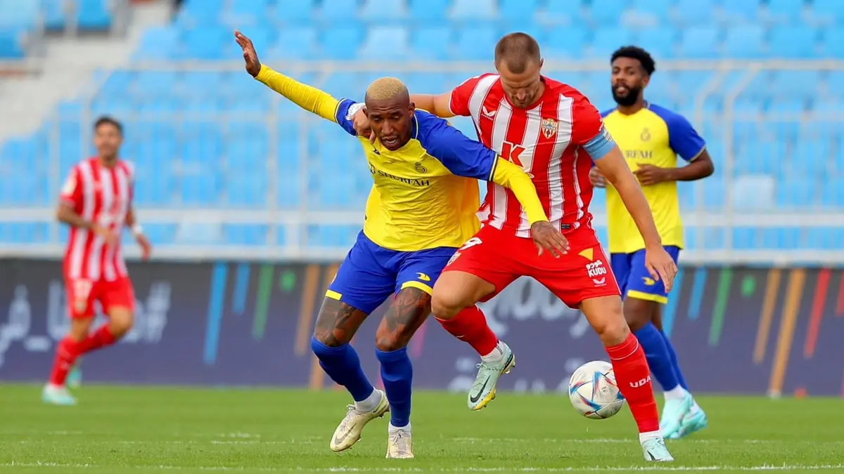 أهداف مباراة النصر وألميريا في كأس موسم الدرعية (فيديو)