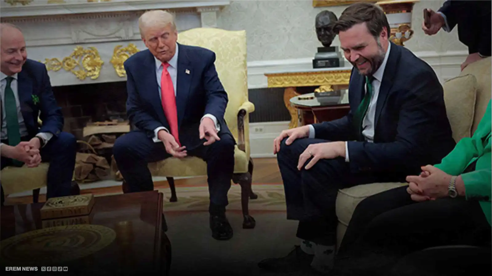 دهشة في المكتب البيضاوي.. ترامب يحول اجتماعا إلى جلسة تفتيش للأحذية