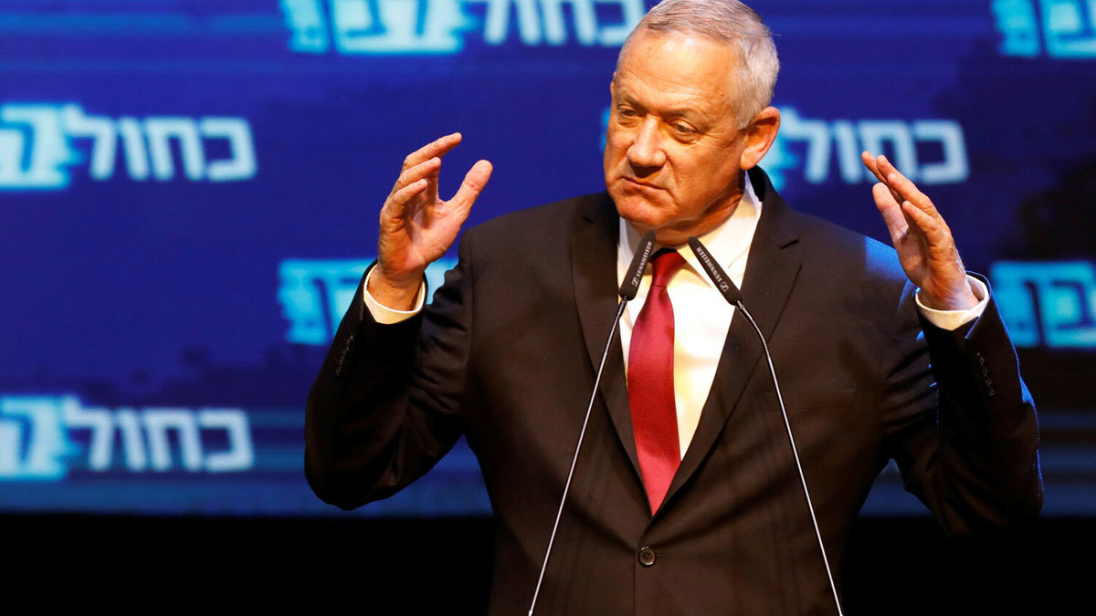 غانتس يتعهد بوقف إطلاق الصواريخ من غزة إذا تولى رئاسة الحكومة