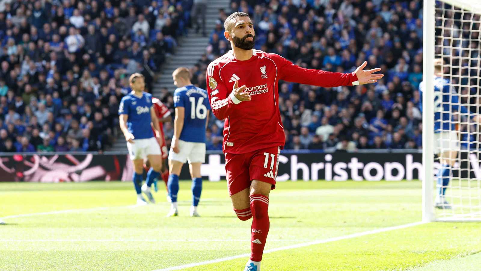 رجل المباراة.. تقييم وإحصائيات محمد صلاح في ديربي الميرسيسايد 