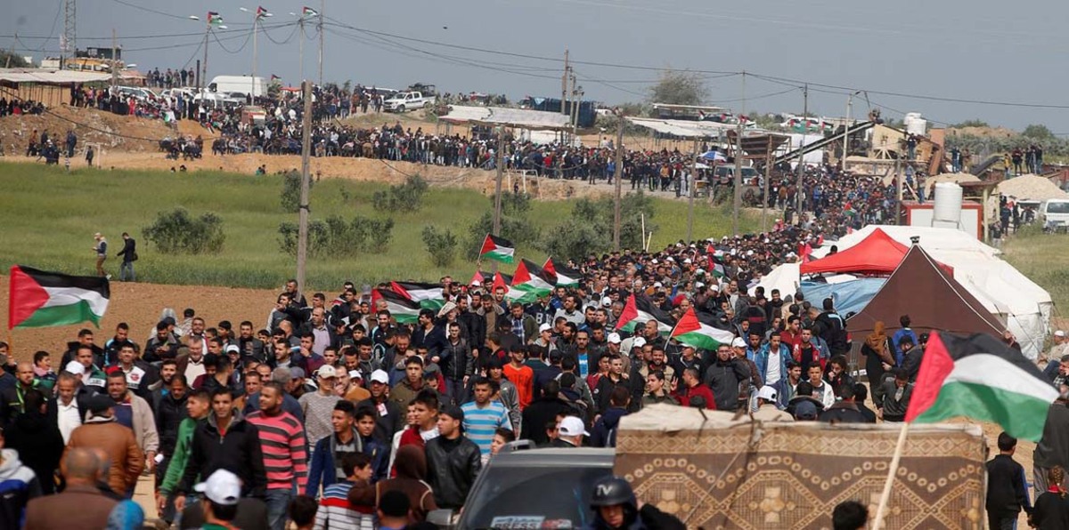 الفلسطينيون يتهمون إسرائيل بمحاولة "عسكرة" مسيرة العودة