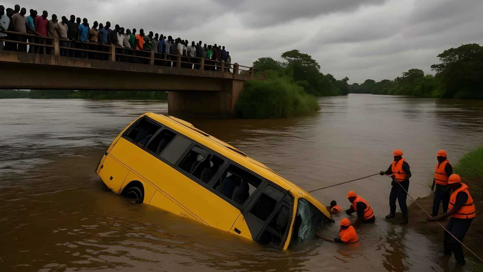 قتيل و44 مفقوداً في بنين إثر سقوط حافلة في نهر أويمي