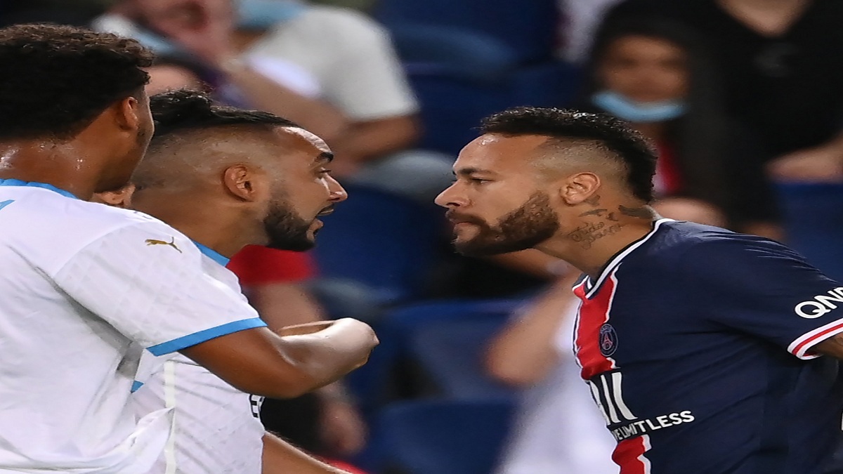 مباراة باريس سان جيرمان ومرسيليا.. اشتباك بين نيمار وديمتري بايت (شاهد)