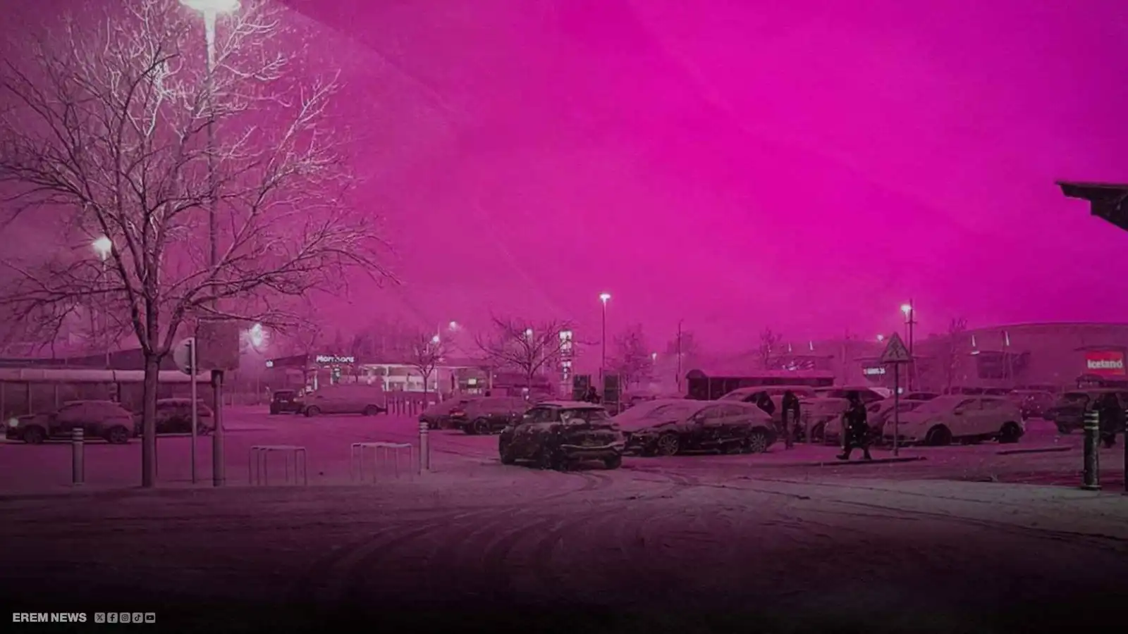 سماء وردية تربك بريطانيا.. سر المشهد الغريب فوق برمنغهام (فيديو إرم)