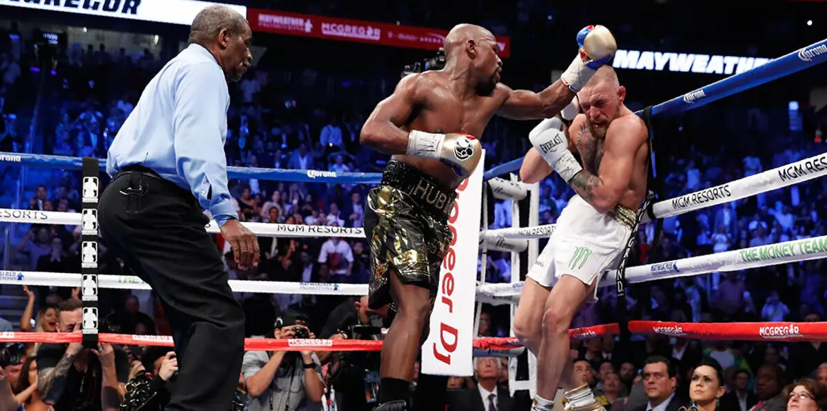 نزال القرن.. الملاكم مايويذر يحطم مكغريغور بالضربة القاضية الفنية (فيديو وصور)