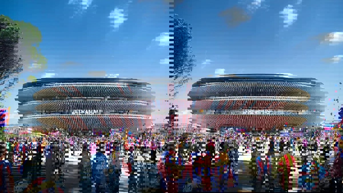 لص يدخل ملعب كامب نو ويسرق مطرقة (صورة)