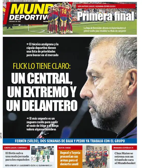 غلاف صحيفة موندو ديبورتيفو