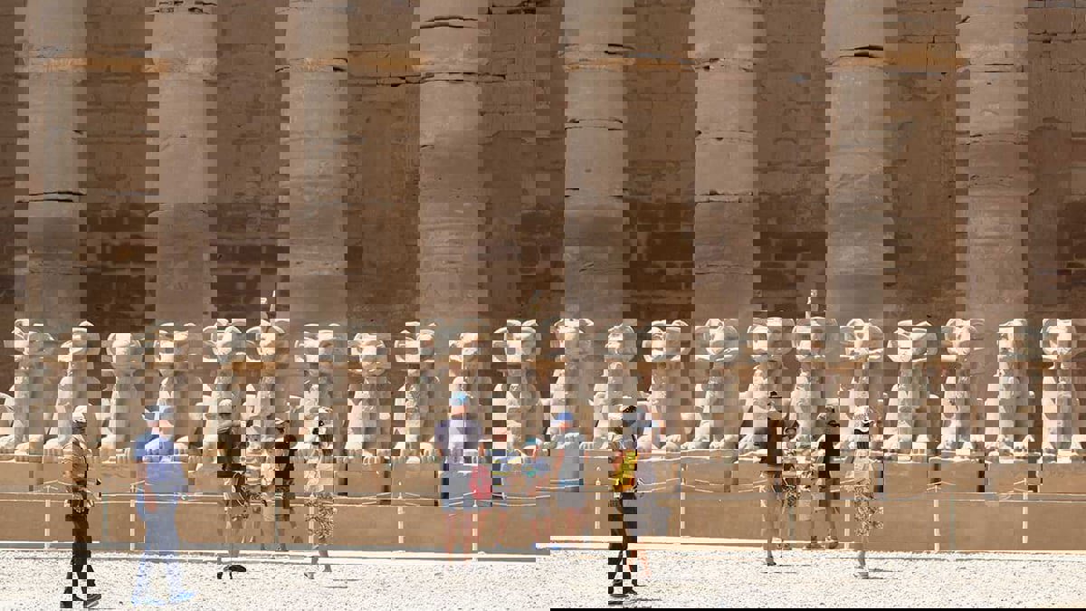 مصر تفتتح طريق الكباش في مدينة الأقصر