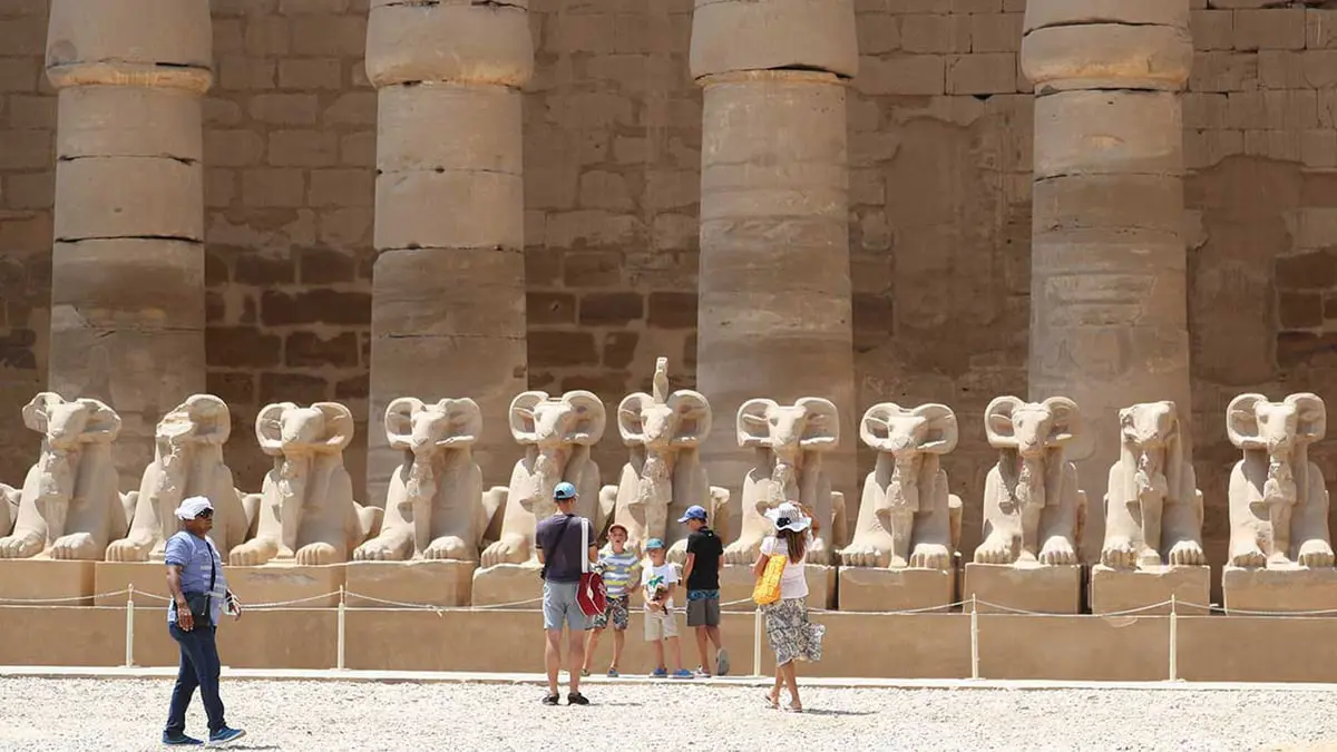 مصر تفتتح طريق الكباش في مدينة الأقصر