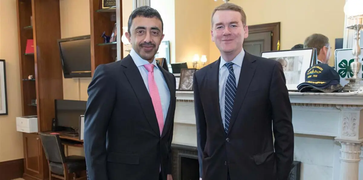 عبدالله بن زايد يبحث الأزمة القطرية مع أعضاء بالكونغرس