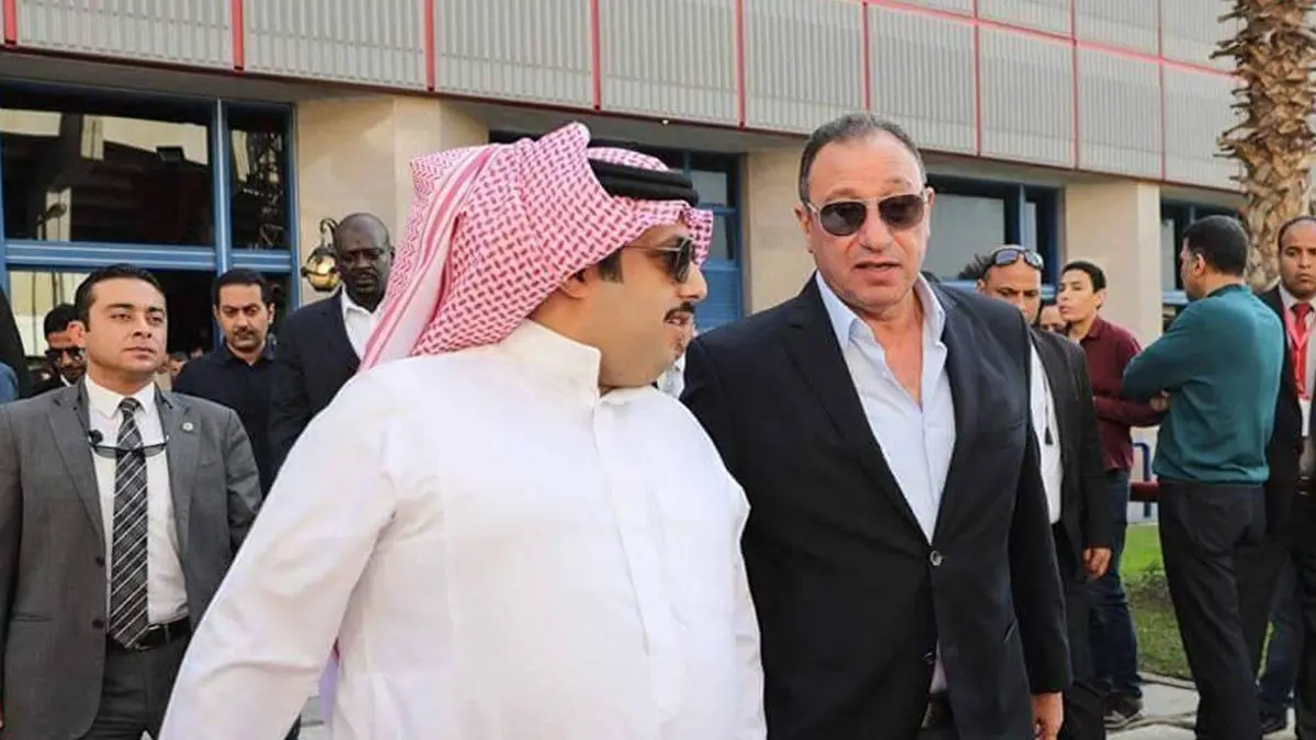 محمود الخطيب رئيس النادي الأهلي المصري يشكر تركي آل الشيخ بعد إرسال وفد للاطمئنان عليه