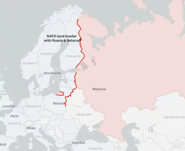 حدود الناتو الشرقية مع روسيا