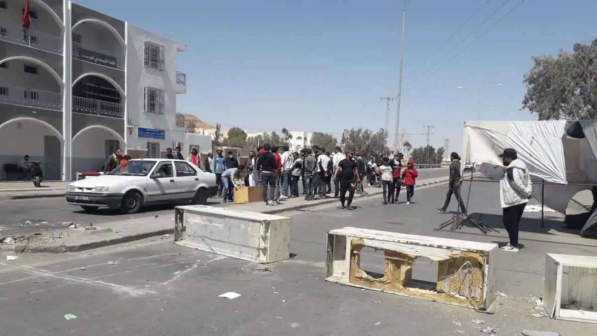 الشرطة التونسية تطلق الغاز لتفريق محتجين في تطاوين جنوب البلاد