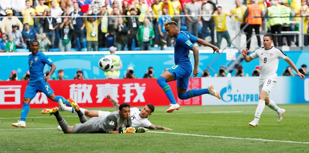 أهداف مباراة البرازيل وكوستاريكا.. كوتينيو ونيمار يحطمان زملاء نافاس (فيديو)