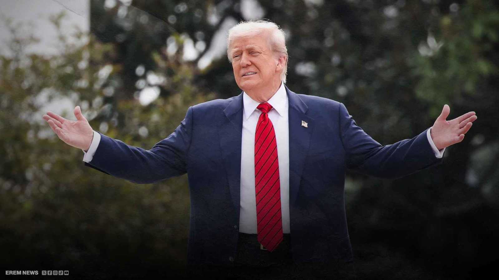 ترامب من سطح البيت الأبيض.. "أبني صواريخ نووية"