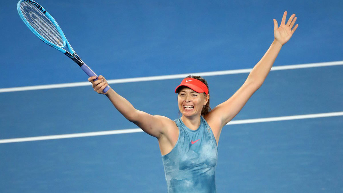 شارابوفا تطيح بوزنياكي حاملة اللقب من بطولة أستراليا المفتوحة للتنس