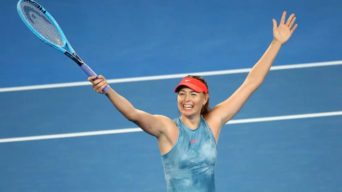 شارابوفا تطيح بوزنياكي حاملة اللقب من بطولة أستراليا المفتوحة للتنس