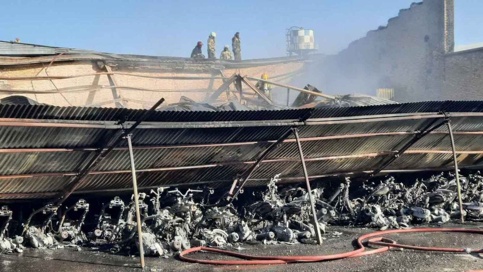 مصنع مشهد "المحترق".. هل ينتج محركات المسيرات الانتحارية؟