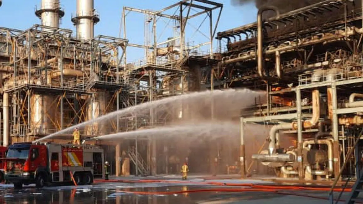 انفجار في مجمع للبتروكيماويات جنوب إيران (فيديو)