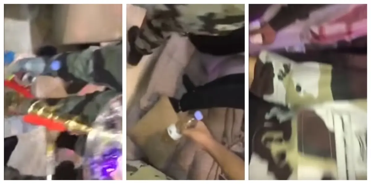 شاهد لحظة مداهمة الشرطة السعودية لوكر مشبوه لفتيات وشباب (فيديو)