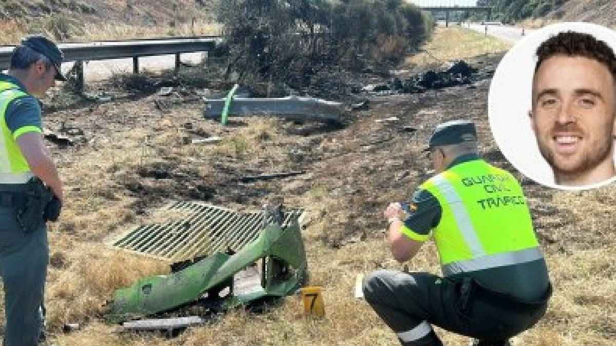 السيارة احترقت تماما.. أول فيديو من موقع حادث وفاة غوتا وشقيقه