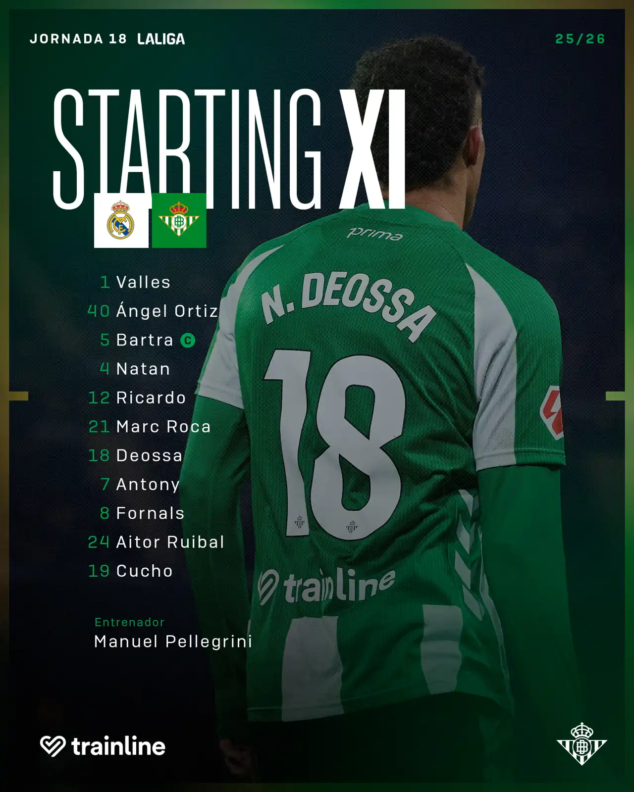 تشكيل ريال بيتيس