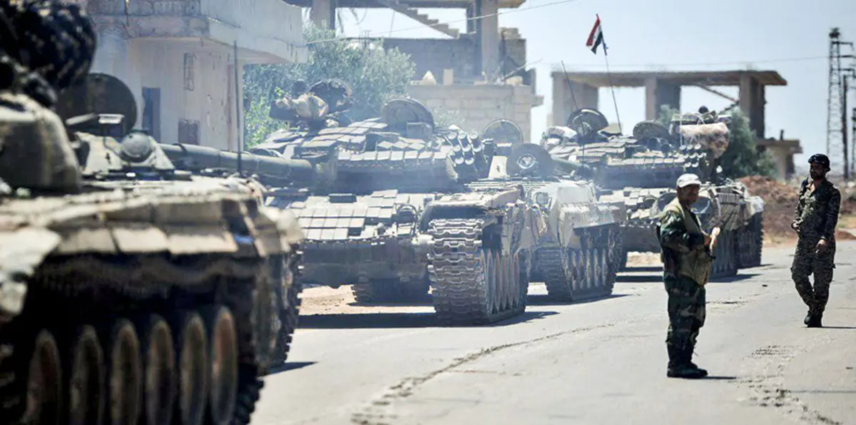 الفصائل المعارضة في مدينة درعا السورية تبدأ تسليم سلاحها الثقيل‎