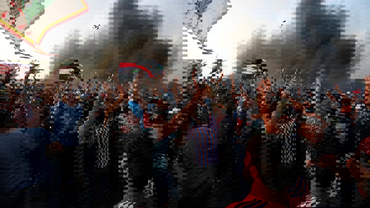 التحرر من النفوذ الإيراني.. أبرز شعارات الاحتجاجات العراقية‎ (فيديو)