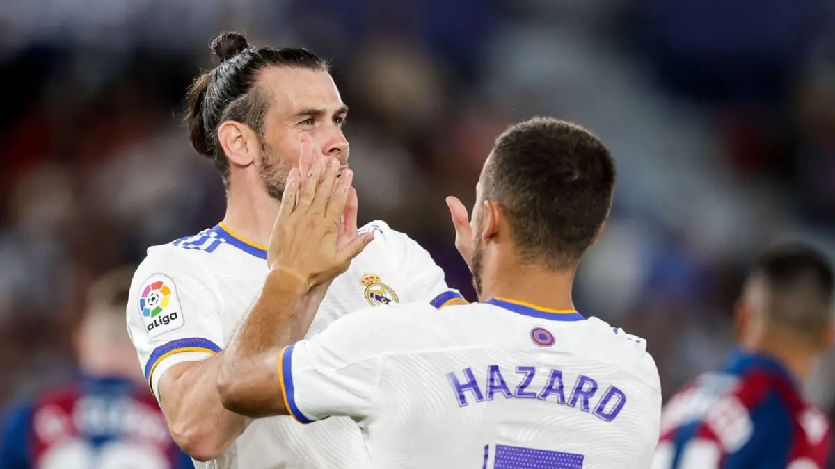 غاريث بيل يسخر من هازارد في مباراة ريال مدريد وأتلتيك بلباو (صورة)