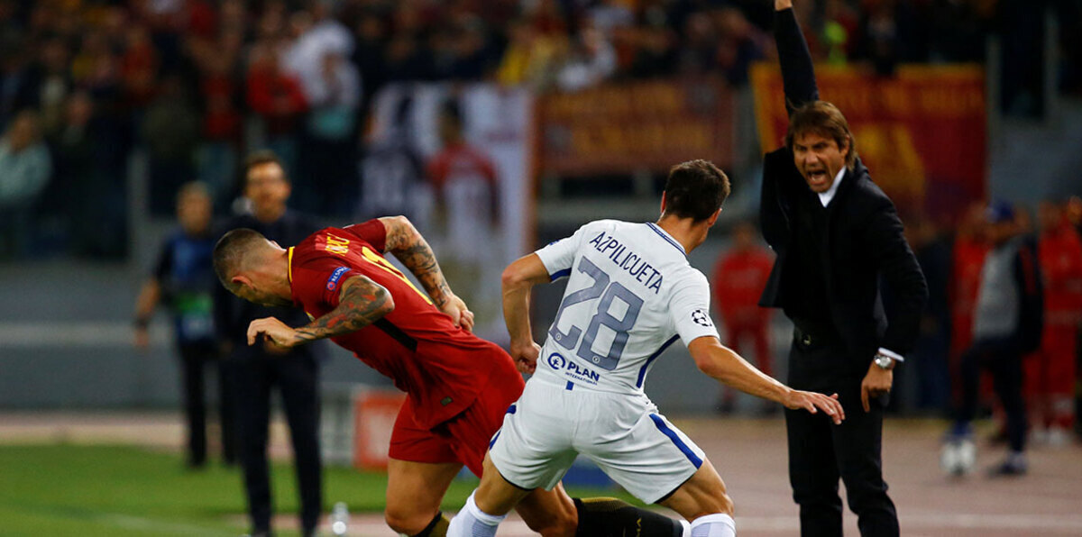 كونتي يترقب موسمًا صعبًا مع تشيلسي بعد الخسارة القاسية في روما