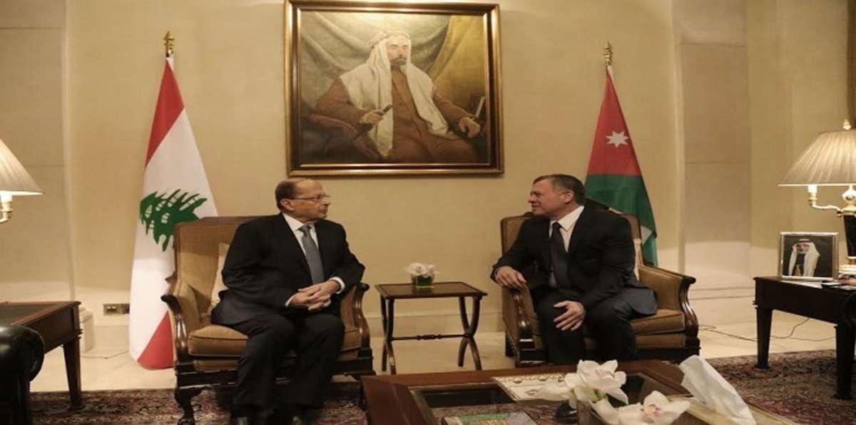 أزمة سوريا وفلسطين تتصدر مباحثات عبدالله الثاني وعون في عمَّان