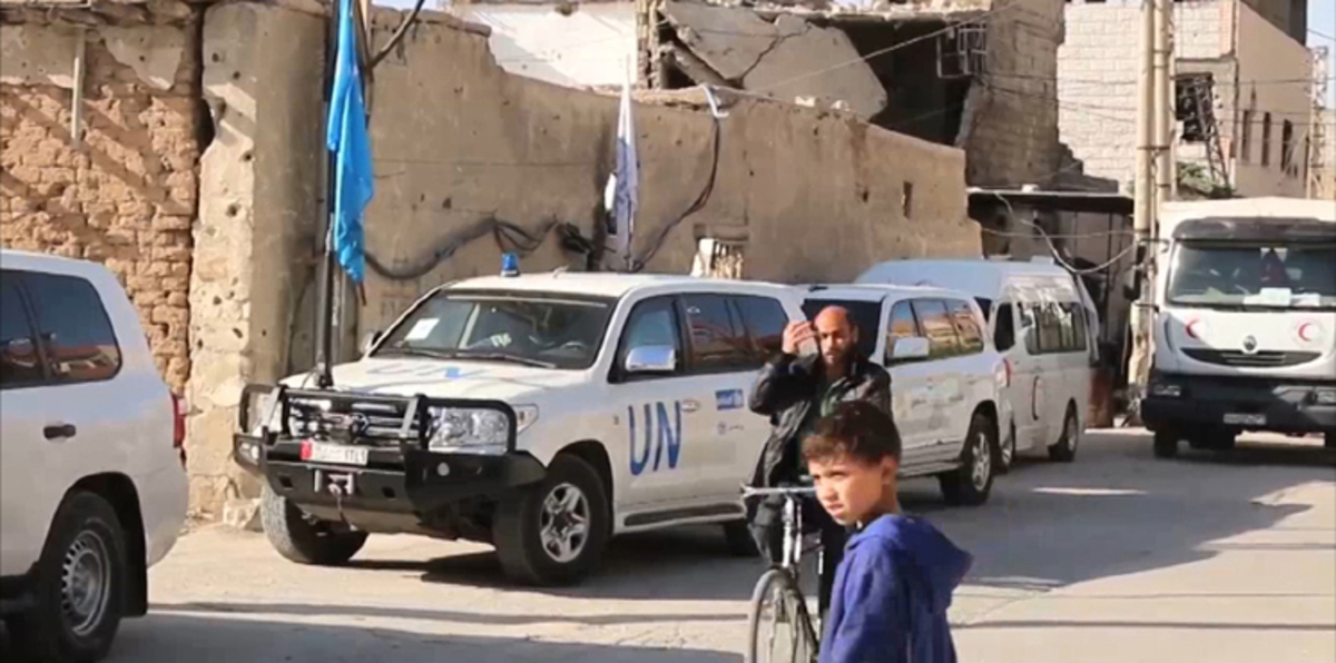 النظام السوري يمنع قافلة مساعدات أممية من دخول بلدة داريا