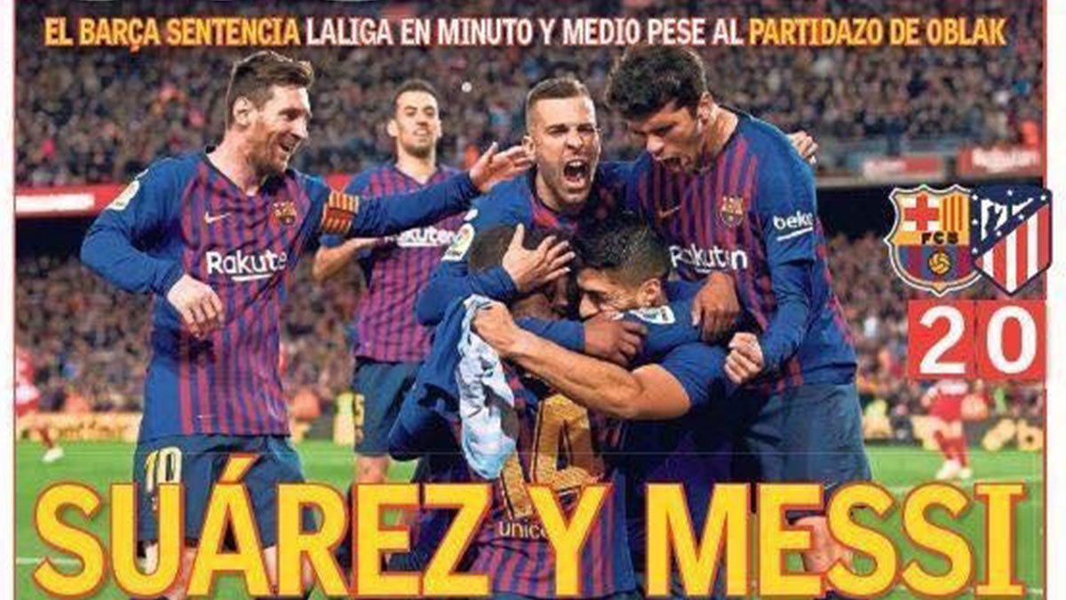 عناوين الصحف الرياضية العالمية: ميسي وسواريز يسدلان الستار.. ومويس كين ينقذ يوفنتوس