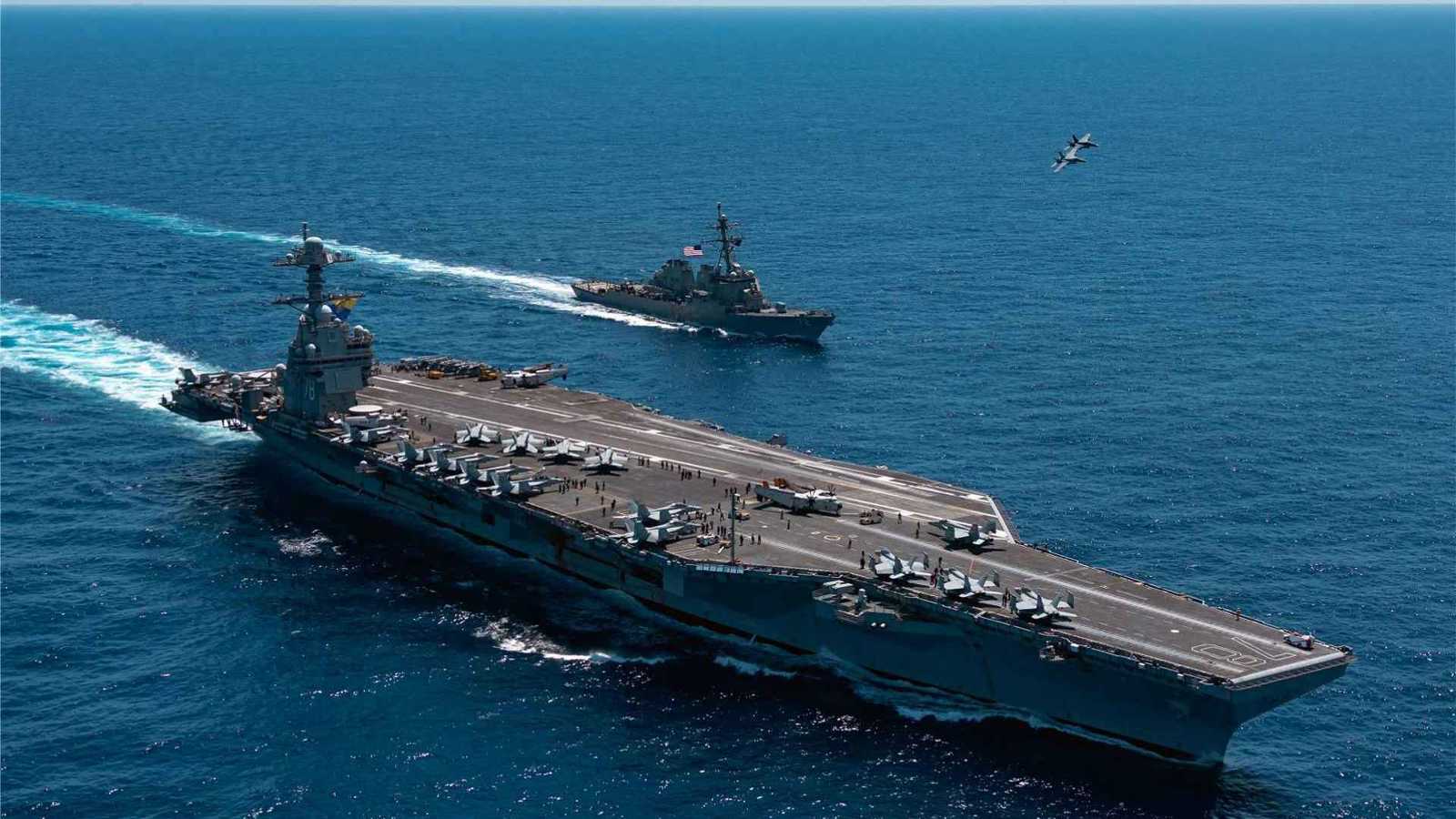 برسالة قوةٍ صارخة.. الحاملة الأمريكية "فورد" تدخل عرين الدب الروسي