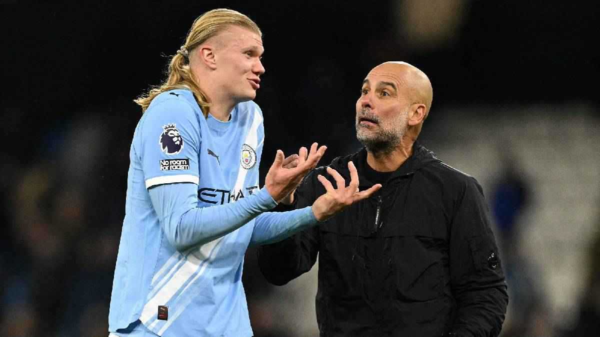 غوارديولا يكشف كواليس حديثه المثير للجدل مع هالاند 