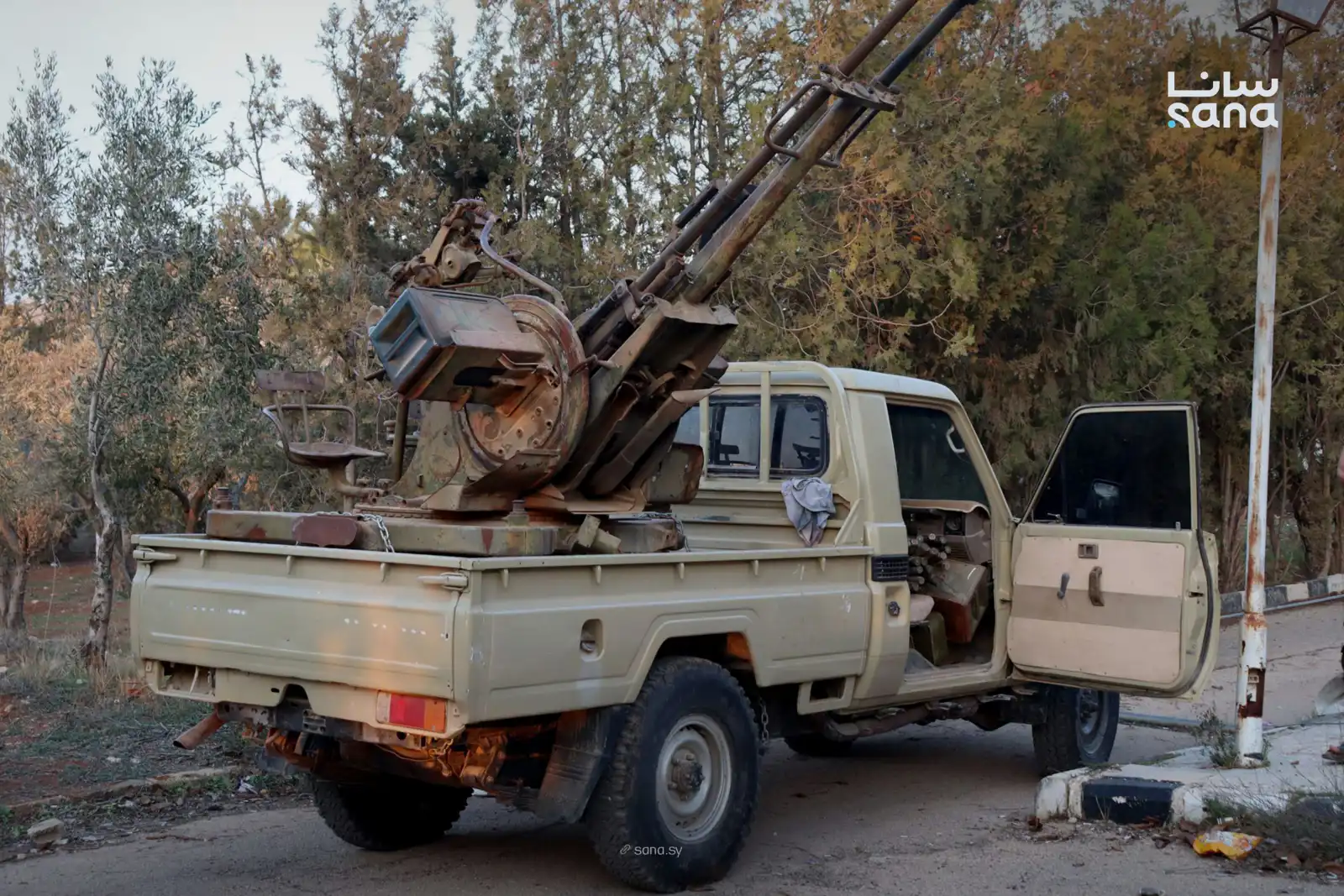 آلية عسكرية تم ضبطها