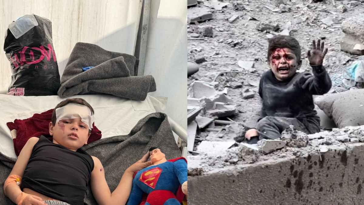 قذفه الانفجار في الجو.. طفل غزة علي فرج يثير تعاطفاً واسعاً (فيديو)