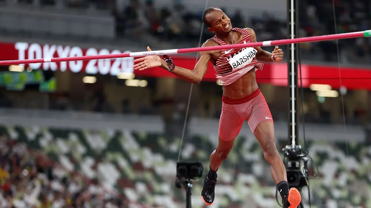 القطري معتز برشم والإيطالي جيانماركو تامبيري يحصدان ذهبية القفز العالي بأولمبياد طوكيو