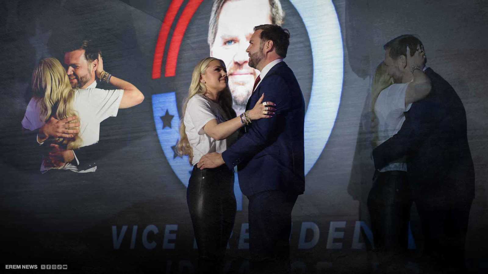 عناق يشعل الجدل.. فانس وإريكا كيرك في قلب الانتقادات