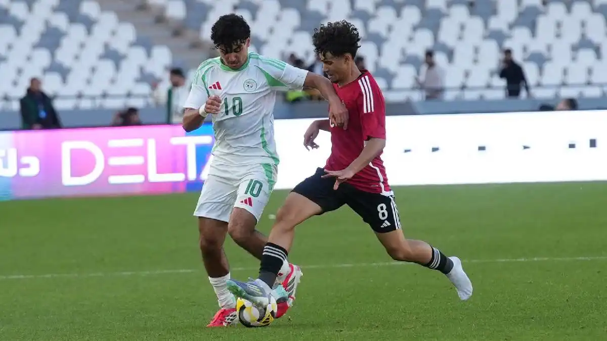 مباراة منتخبي الجزائر وليبيا في بطولة شمال إفريقيا تحت 17 عا
