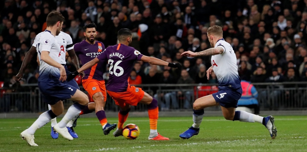 هدف مباراة مانشستر سيتي وتوتنهام.. رياض محرز يفتتح التسجيل للسيتيزن (فيديو)