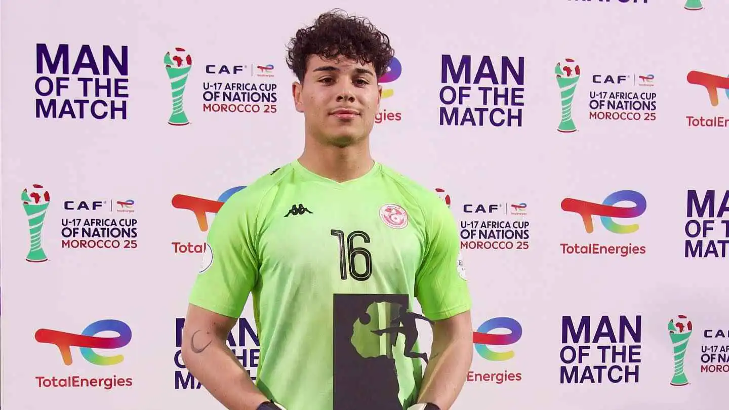 سليم بوعسكر حارس مرمى منتخب تونس للناشئين