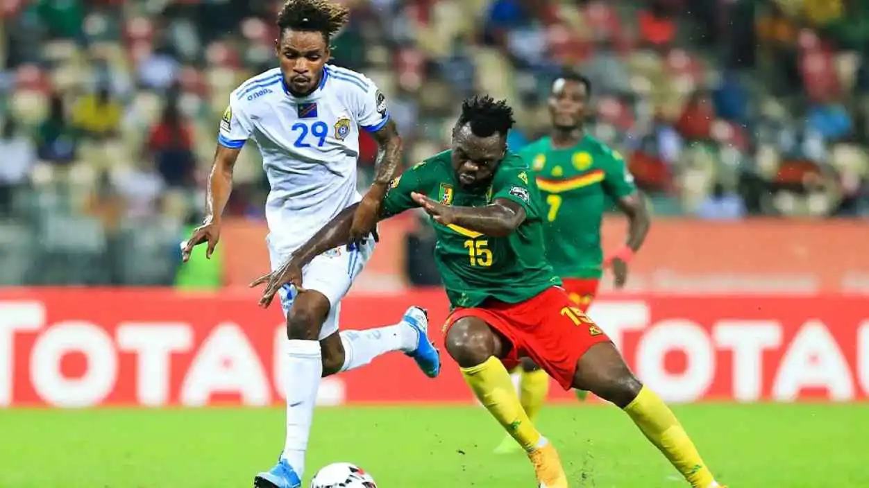 الكاميرون والكونغو الديمقراطية في مباراة سابقة