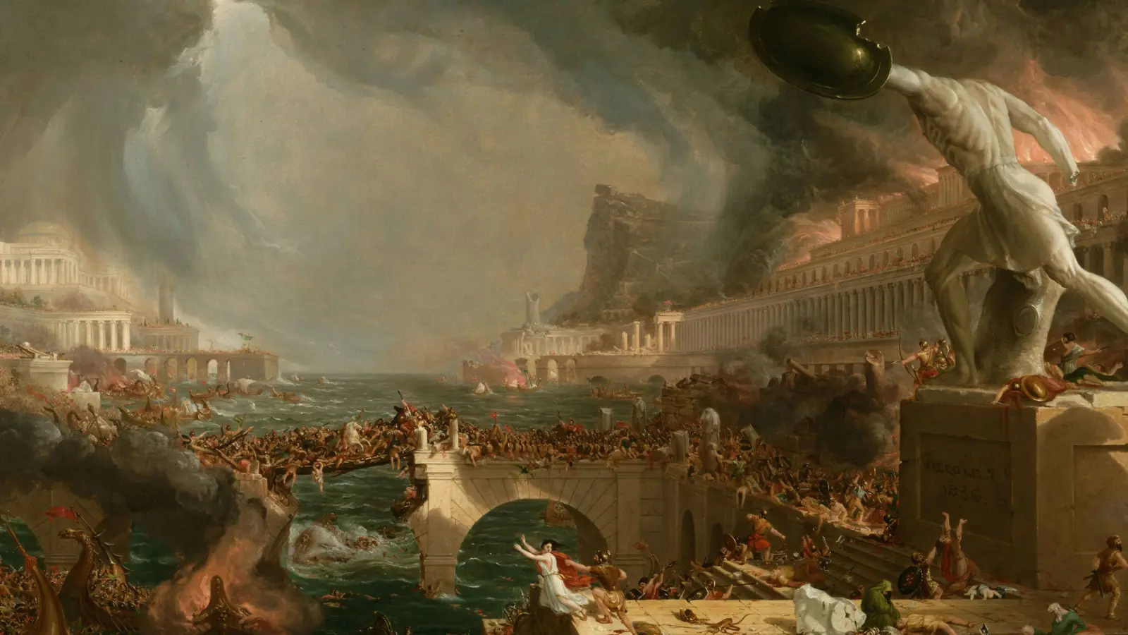 رواية "مناخية" جديدة لانهيار الإمبراطورية الرومانية