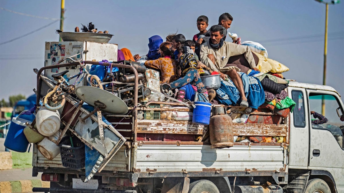 برنامج الأغذية العالمي: نزوح أكثر من 100 ألف من رأس العين وتل أبيض في سوريا‎