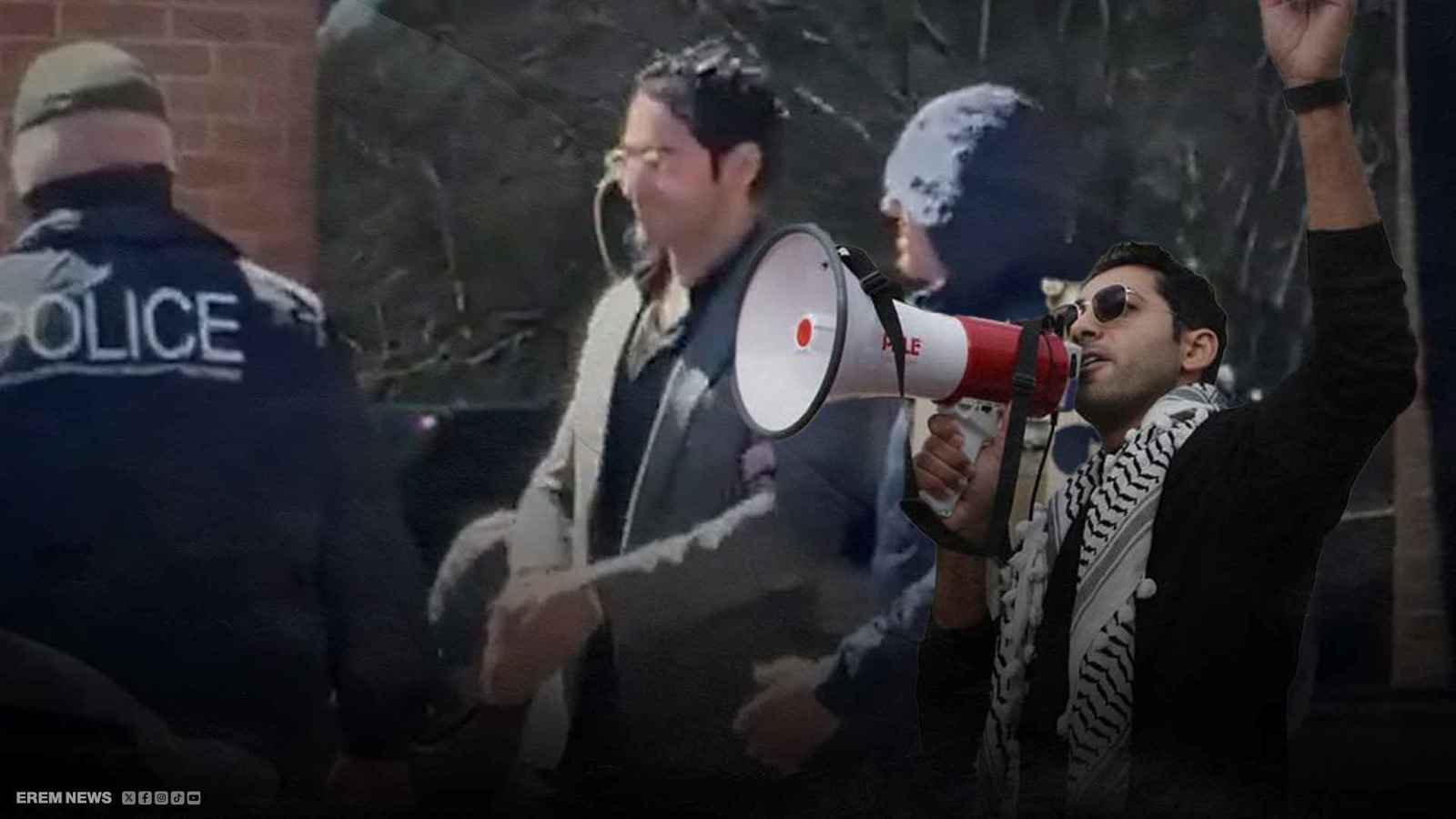 اعتقال طالب فلسطيني في أمريكا