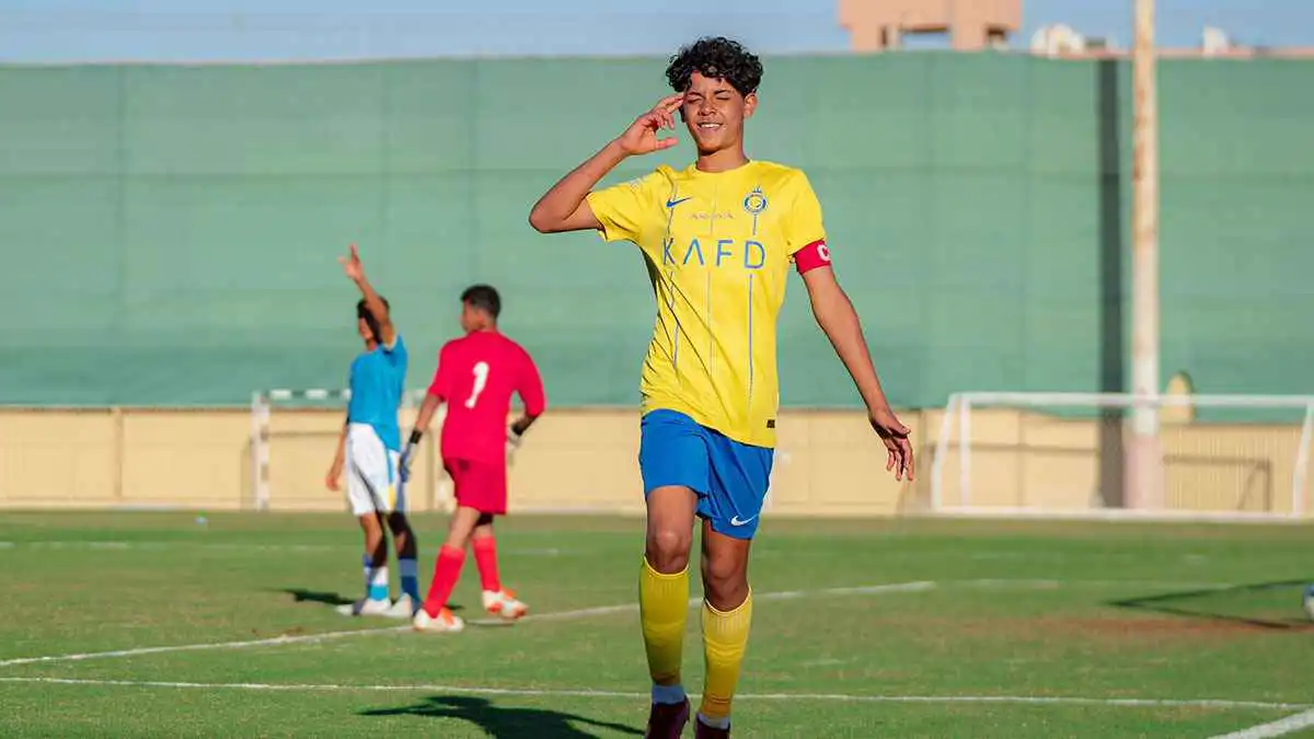 لحظة كريستيانو جونيور التاريخية.. هدية النصر السعودي لريال مدريد