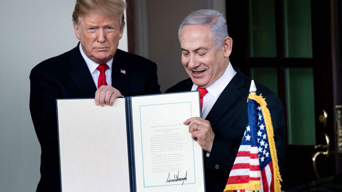 في خلفيات تأييد ترامب ضم الجولان ومحاذاته