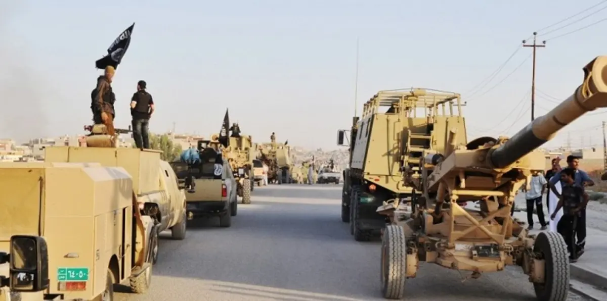 أسلحة وآليات النظام السوري بحوزة داعش في الأنبار العراقية